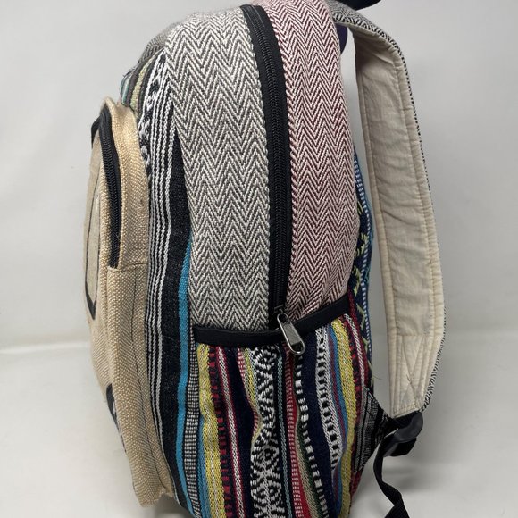 Himalayan All Natural Handmade Pure Hemp Laptop Large Backpack for men or Women main image 5